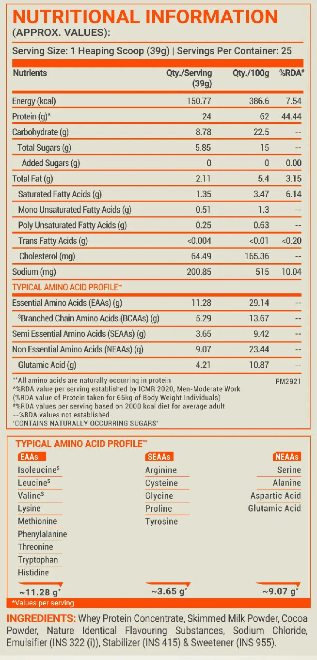 MB Fuel One Whey Protein, 1 kg (2.2 lb), Chocolate