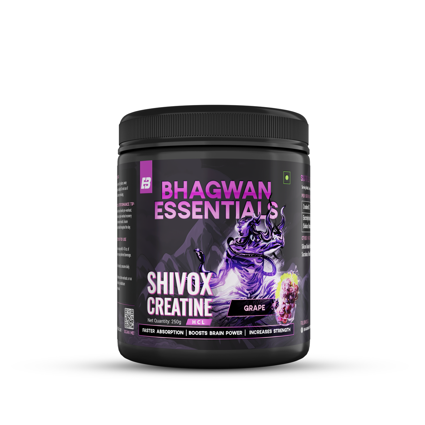 Shivox Creatine HCL 250g | 100% Pure