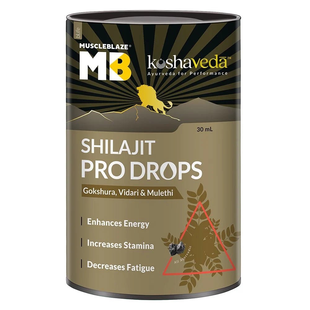 Koshaveda Shilajit Pro Drops by MuscleBlaze, 30 ml