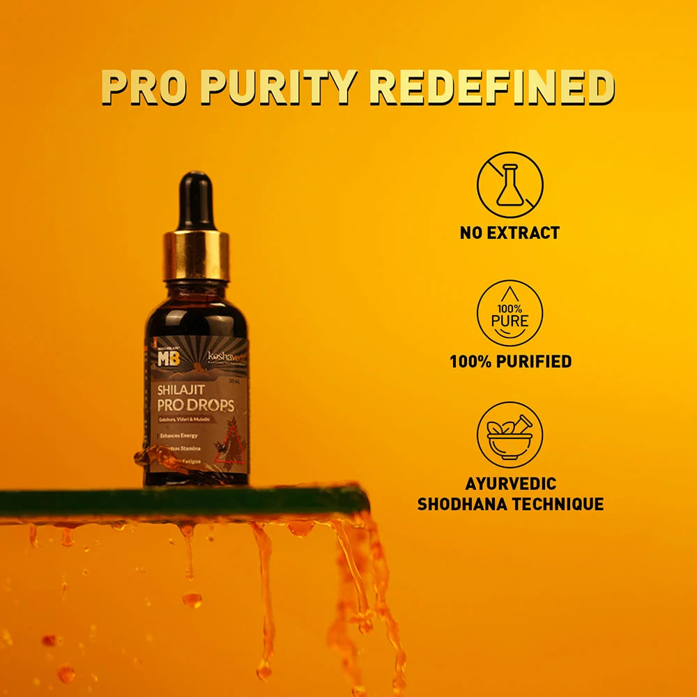 Koshaveda Shilajit Pro Drops by MuscleBlaze, 30 ml