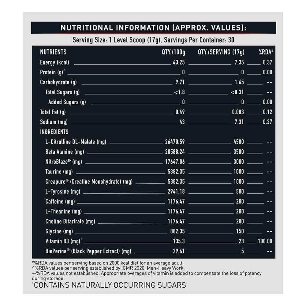 MuscleBlaze Pre Workout WrathX